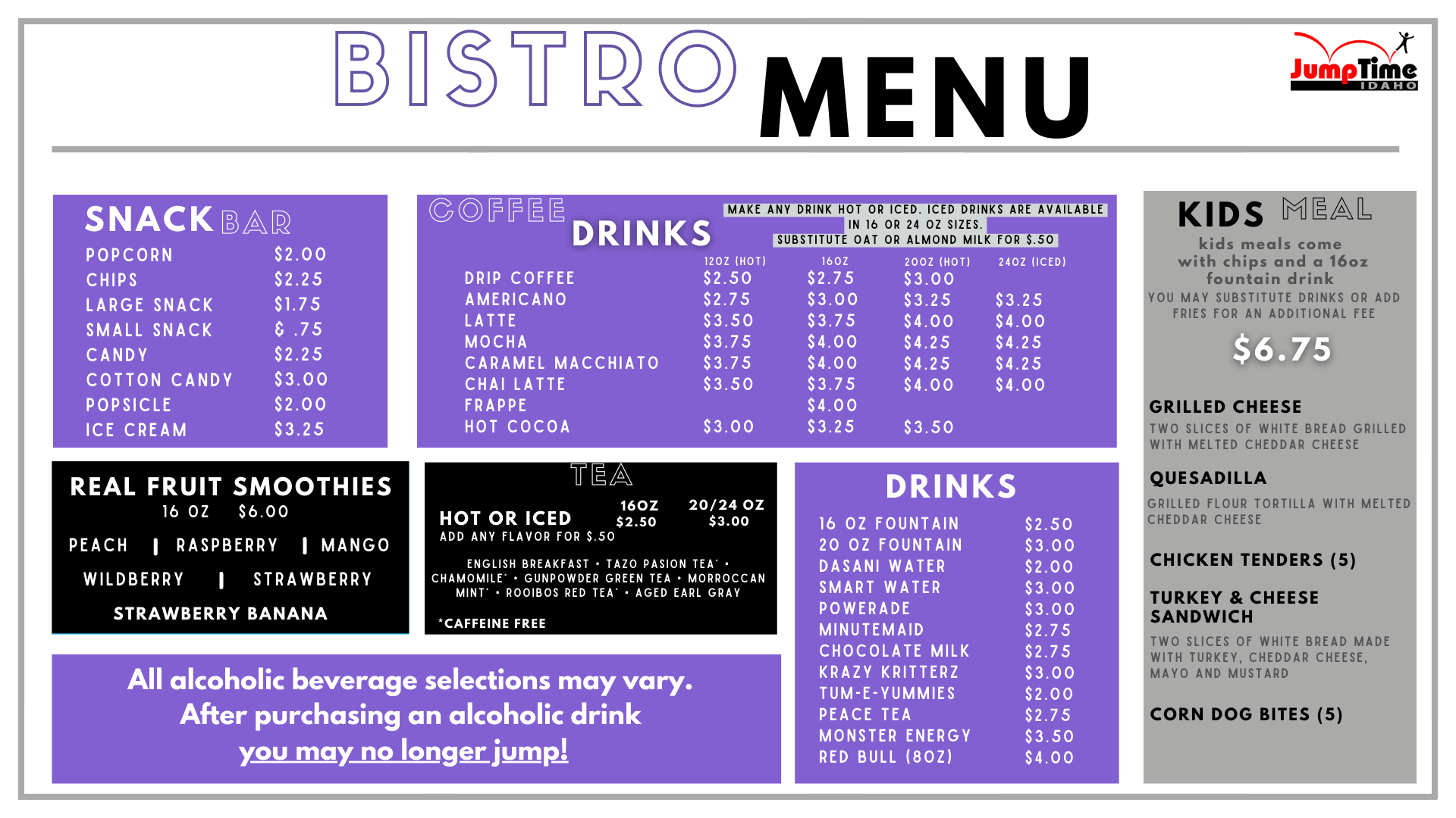 new menu